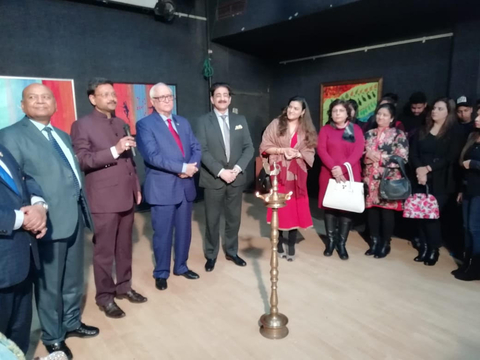 Solo Show Inauguration at Marwah Studios, Noida, Jan 19