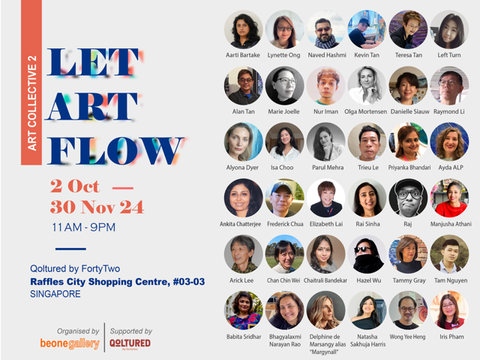 Group show at Raffles City, Singapore, October 2024